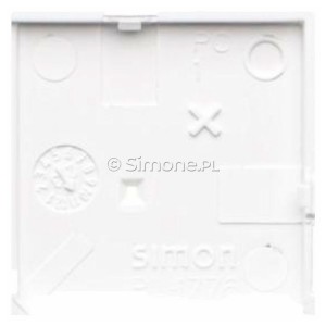 TKE40/111 Klawisz 1/4 bez piktogramu do łączników i przycisków elektronicznych Biały Mat Simon 55 - Widok z tyłu)