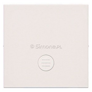 TKW1L/111 Klawisz pojedynczy z miejscem na podświetlenie do mechanizmów SW1MR, SW6MR, SW7MR lub SP1MR Biały Mat Simon 55 - Widok z przodu