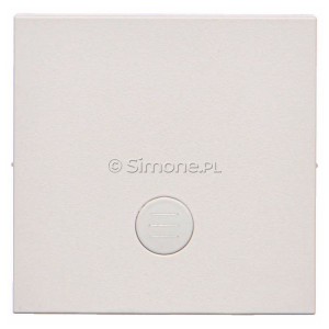 TKW1L/114 Klawisz pojedynczy z miejscem na podświetlenie do mechanizmów SW1MR, SW6MR, SW7MR lub SP1MR Jasnoszary Mat Simon 55 - Widok z przodu