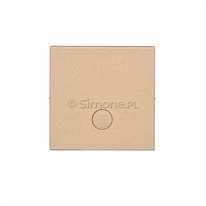 TKW1L/144 Klawisz pojedynczy z miejscem na podświetlenie do mechanizmów SW1MR, SW6MR, SW7MR lub SP1MR Szampański Mat Simon 55 - Widok z przodu