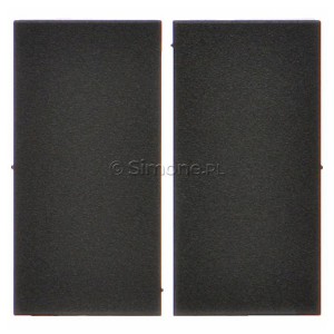 TKW5/116 Klawisze podwójne do mechanizmów SW5MR lub SP2MR Grafitowy Mat Simon 55 - Widok z przodu