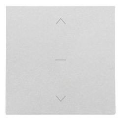 TKZW1K/143 Klawisz pojedynczy trójpozycyjny do łącznika lub przycisku roletowego SZW1KMR lub SZP1KMR Aluminium Mat Simon 55 - Widok z przodu
