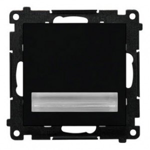 TOS3K14.01/149 Oprawa oświetleniowa LED 14V (0,42W), Barwa światła: Biały ciepły 3100K. Wymagany zasilacz 14V Czarny Mat Simon 55 - Widok z przodu