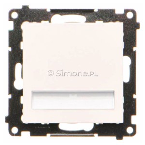 TOS4K14.01/111 Oprawa oświetleniowa LED 14V (0,42W), Barwa światła: Biały neutralny 4000K. Wymagany zasilacz 14V Biały Mat Simon 55 - Widok z przodu