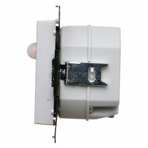 Oprawa oświetleniowa LED z czujnikiem ruchu 230V (1,1W), Barwa światła: Biały ciepły 3100K Aluminium Mat Simon 55 - Widok z boku)
