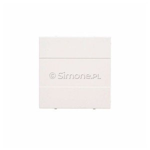 TP/111 Zaślepka ramki bez mostka Biały Mat Simon 55 - Widok z przodu