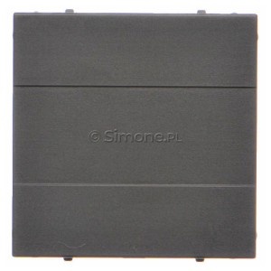 TP/116 Zaślepka ramki bez mostka Grafitowy Mat Simon 55 - Widok z przodu