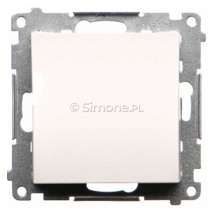 TPK1.01/111 Przyłącze kabla Biały Mat Simon 55 - Widok z przodu