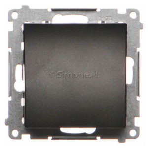 TPK1.01/149 Przyłącze kabla Czarny Mat Simon 55 - Widok z przodu