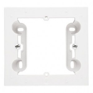 TPN1/111 Puszka natynkowa pojedyncza Biały Mat Simon 55 - Widok z przodu