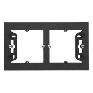 TPN2/116 Puszka natynkowa podwójna Grafitowy Mat Simon 55 - Widok z przodu