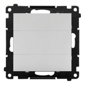 TPS.01/114 Zaślepka ramki z mostkiem Jasnoszary Mat Simon 55 - Widok z przodu