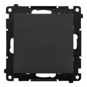 TPS.01/116 Zaślepka ramki z mostkiem Grafitowy Mat Simon 55 - Widok z przodu