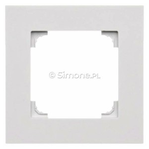 TR1/114 Ramka pojedyncza LINE Jasnoszary Mat Simon 55 - Widok z przodu