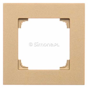TR1/144 Ramka pojedyncza LINE Szampański Mat Simon 55 - Widok z przodu