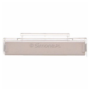 TRLSM/00 Szyld opisowy mały Transparentny Jasny Simon 55 - Widok z przodu