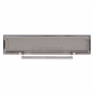 TRLSM/06 Szyld opisowy mały Transparentny Ciemny Simon 55 - Widok z przodu
