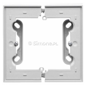 TSC/114 Puszka natynkowa pojedyncza, składana Jasnoszary Mat Simon 55 - Widok z przodu