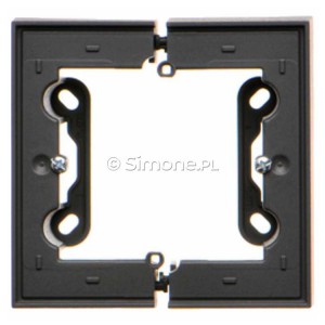 TSC/116 Puszka natynkowa pojedyncza, składana Grafitowy Mat Simon 55 - Widok z przodu