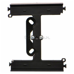 TSH/149 Puszka natynkowa - element rozszerzający puszkę DSC do ramek wielokrotnych Czarny Mat Simon 55 - Widok z przodu