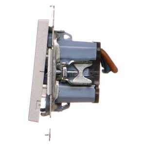Łącznik dwubiegunowy podwójny 10A (Łącznik pod indywidualne zamówienie) Aluminium Mat Simon 55 - Widok z boku)