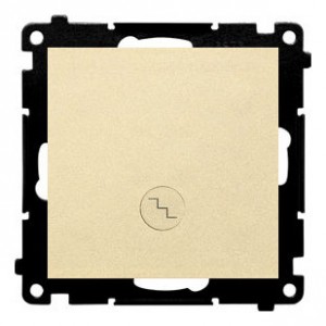 TW6.01/144 Łącznik schodowy 10A Szampański Mat Simon 55 - Widok z przodu